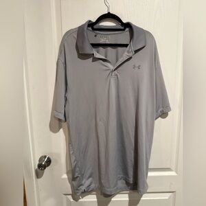 Under Armour Men's Striped Gray Polo Shirt